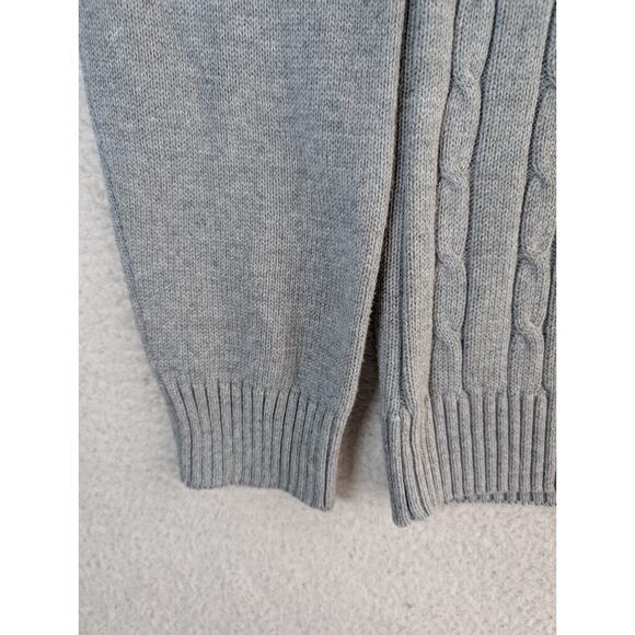 NEW Croft & Barrow Cardigan Mens Large Gray Signature Sweater Grandpa - Picture 13 of 16